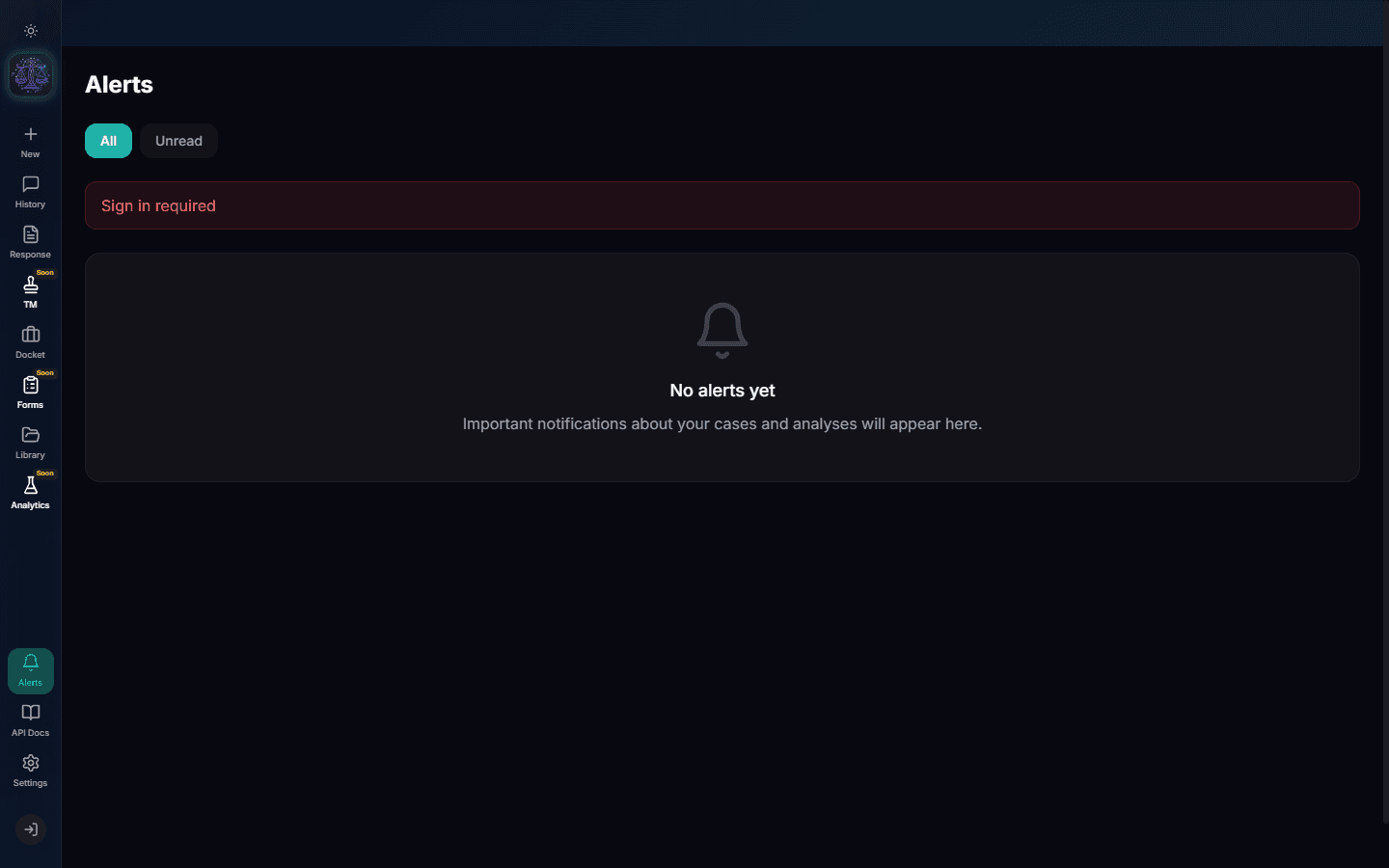 Step 1: Navigate to Alerts